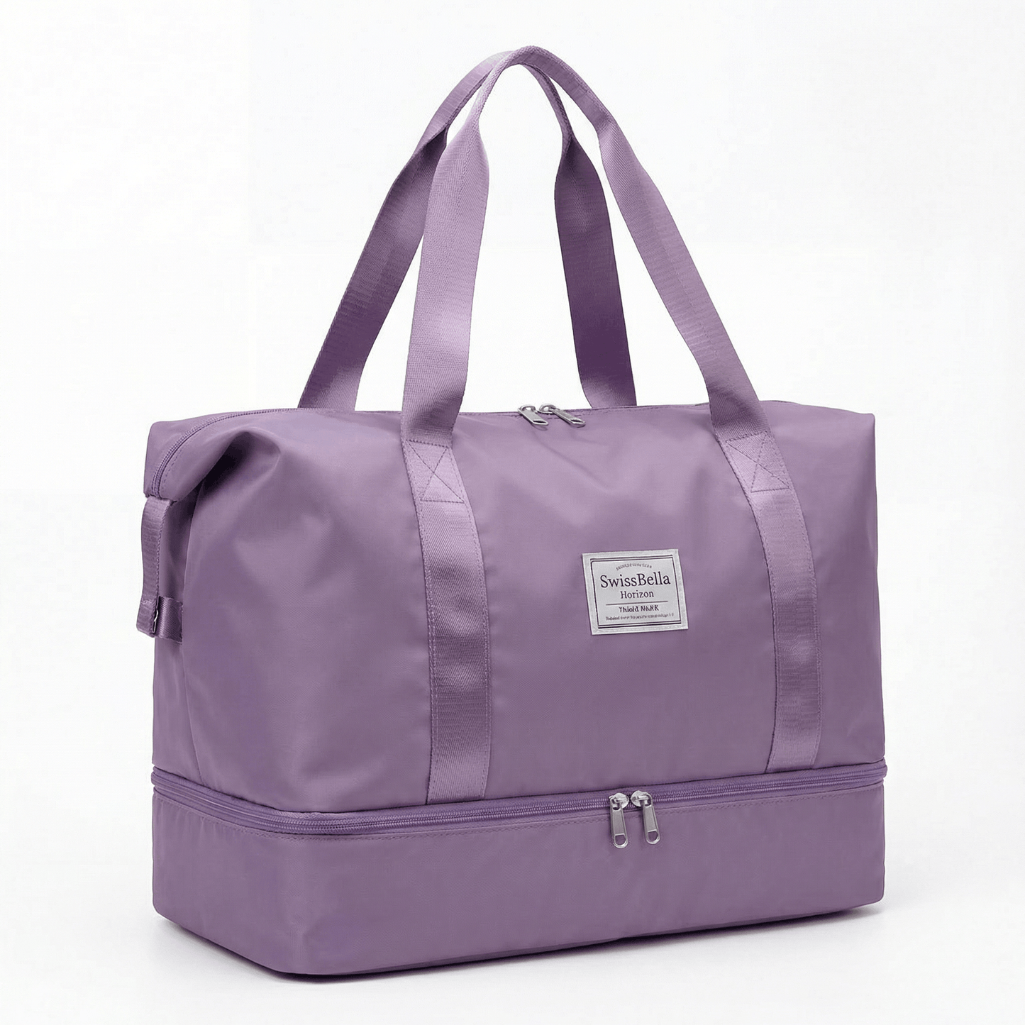 Der SwissBella Horizon Weekender in Misty Lavender – exklusive Studioansicht auf weissem Hintergrund für die Variantenwahl.